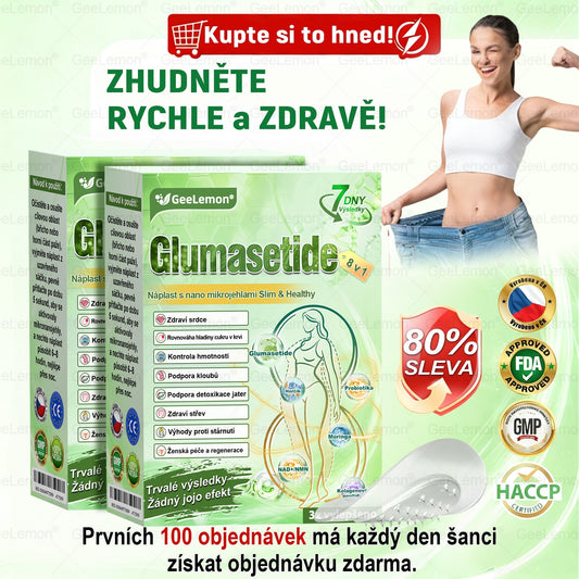 🌿🌿Doporučeno Fakultní nemocnicí Motol ·  Oficiální prodejna BENU | 🎁 𝐆𝐞𝑒𝑙𝑒𝐦𝐨𝐧® Glum𝐚𝐬𝐞tide 8 v 1 – Zeštíhlující nano mikrojihlový náplast 🇨🇿 Jen 1× denně ✅ Viditelné změny za 7 dní – na obezitu, kardiovaskulární zdraví, diabetes a kloubní problémy