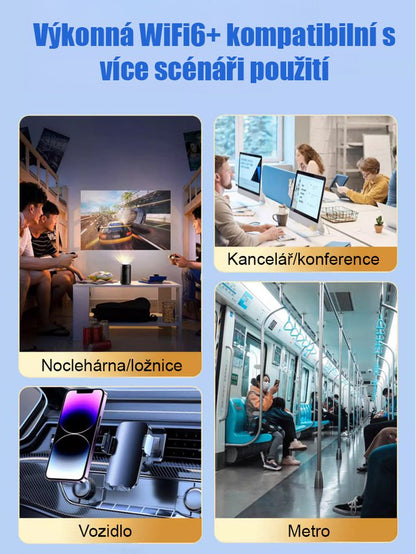 【Doživotní bezplatný přístup k internetu】Bezdrátová síťová karta WiFi pro přenosné použití