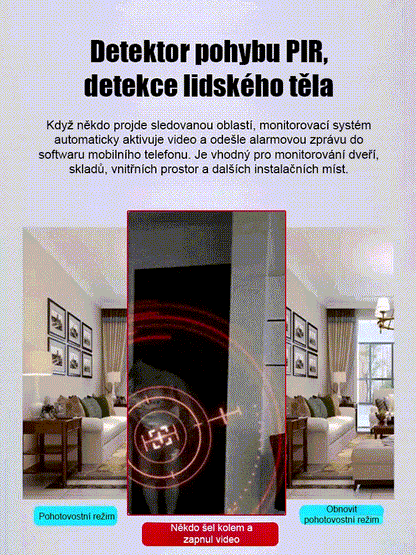 【HFH-Ultra dlouhá výdrž】Bezdrátová kamera bez nutnosti napájení