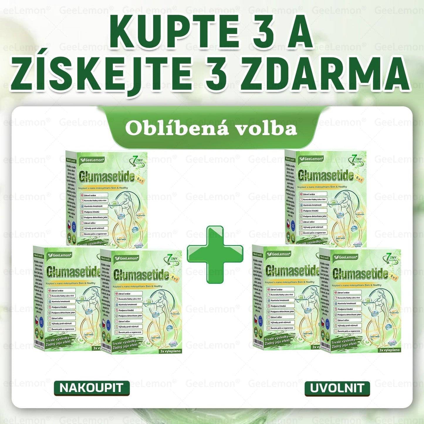 🌿🌿Doporučeno Fakultní nemocnicí Motol ·  Oficiální prodejna BENU | 🎁 𝐆𝐞𝑒𝑙𝑒𝐦𝐨𝐧® Glum𝐚𝐬𝐞tide 8 v 1 – Zeštíhlující nano mikrojihlový náplast 🇨🇿 Jen 1× denně ✅ Viditelné změny za 7 dní – na obezitu, kardiovaskulární zdraví, diabetes a kloubní problémy