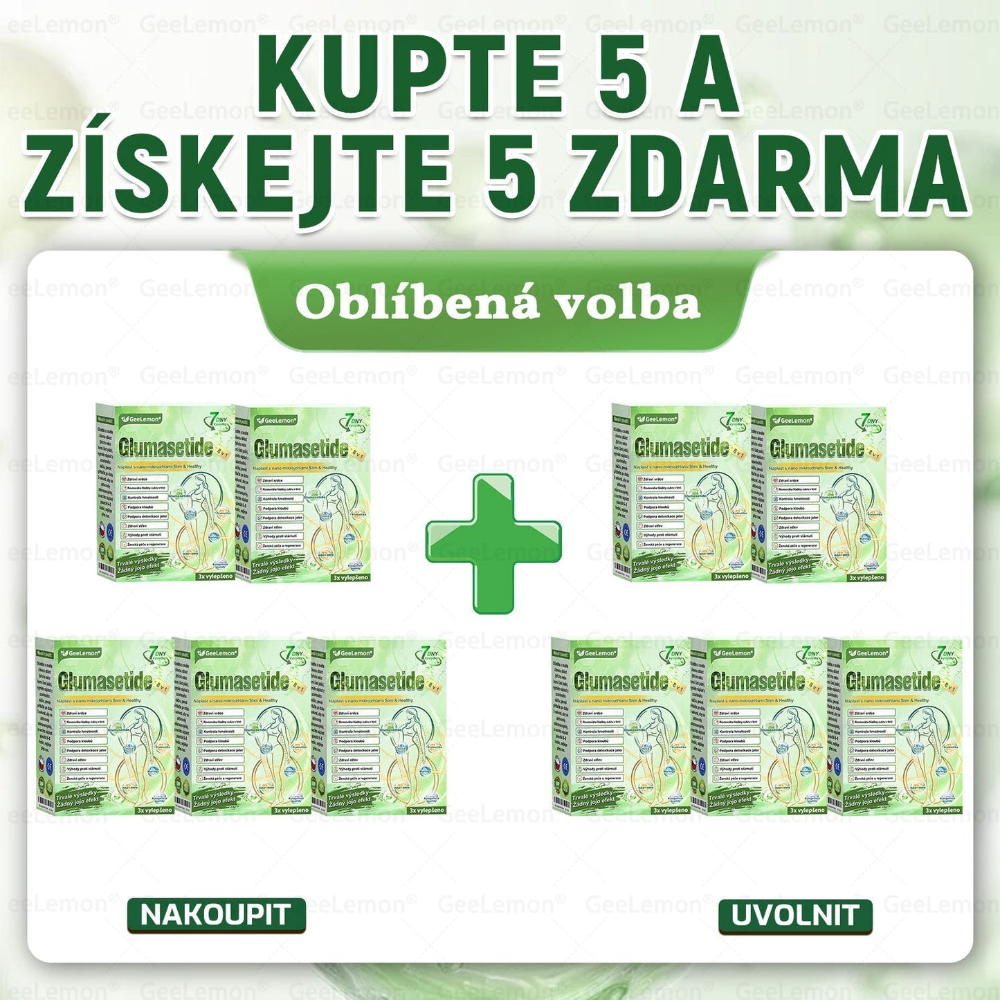 🌿🌿Doporučeno Fakultní nemocnicí Motol ·  Oficiální prodejna BENU | 🎁 𝐆𝐞𝑒𝑙𝑒𝐦𝐨𝐧® Glum𝐚𝐬𝐞tide 8 v 1 – Zeštíhlující nano mikrojihlový náplast 🇨🇿 Jen 1× denně ✅ Viditelné změny za 7 dní – na obezitu, kardiovaskulární zdraví, diabetes a kloubní problémy