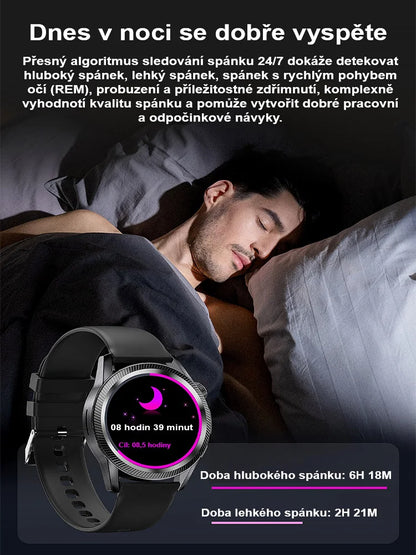 Ocelový náramek Watch6 Pro hodinky na měření hladiny cukru v krvi