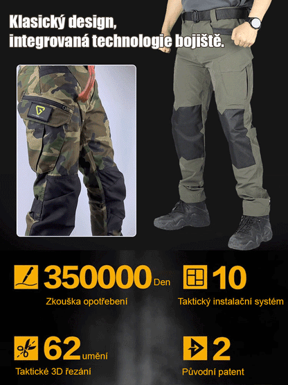 Pánské elastické voděodolné taktické kalhoty