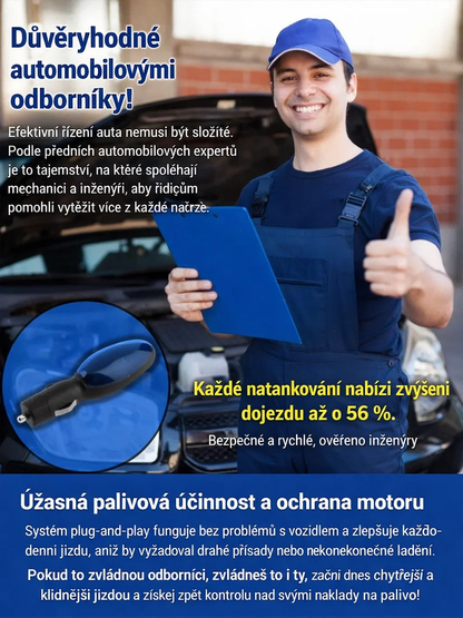Revoluční šetřič paliva do zapalovače ✅ Úsporabenzínu o 50 % ⏰ 100denní záruka vrácení peněz